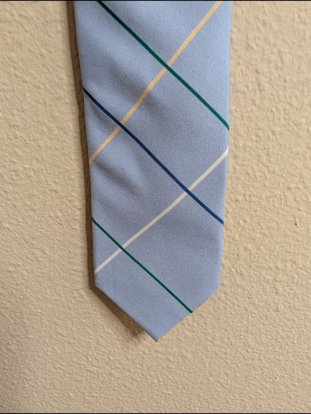 Skinny Tie Madness‎ Cotton Tie | Light Blue Plaid | Slim 2.5"
